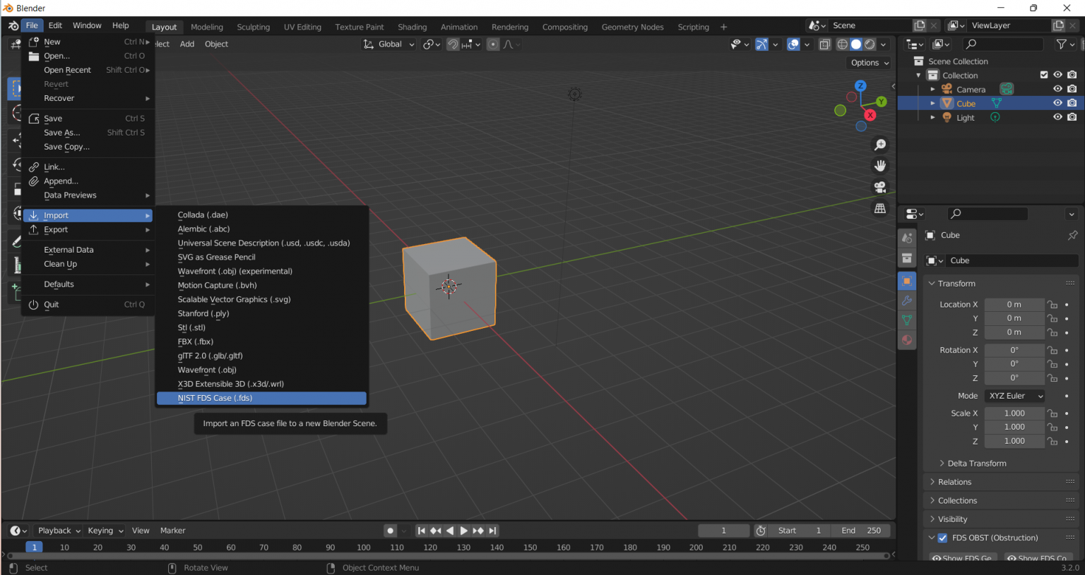 Split FDS Mesh using BlenderFDS - Cloud HPC